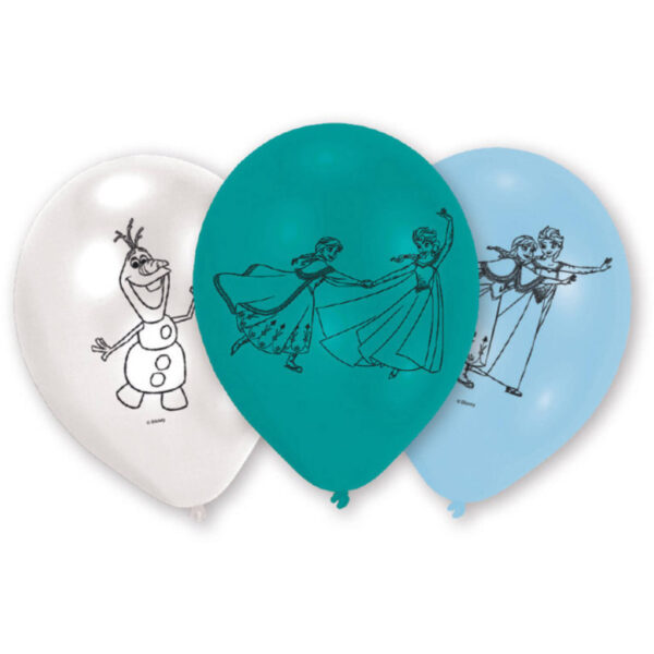 Disney Jégvarázs Ice léggömb, 6-pack 22,8 cm