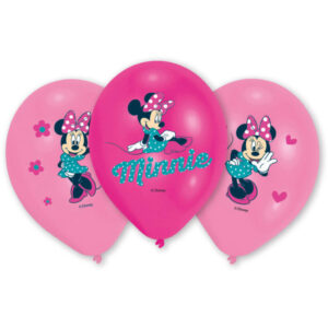 Disney Mimmi Pigg rosa ballonger, 6-pack 27,5 cm