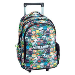 Minecraft Chibi rullande skolryggsäck, 46 cm
