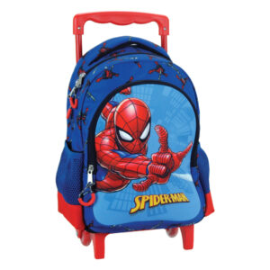 Spindelmannen Evergreen rullande ryggsäck för förskola, 30 cm