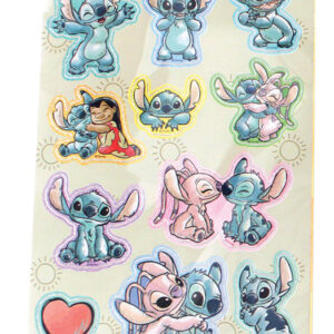Disney Lilo och Stitch hologram klistermärkesset 8x17 cm