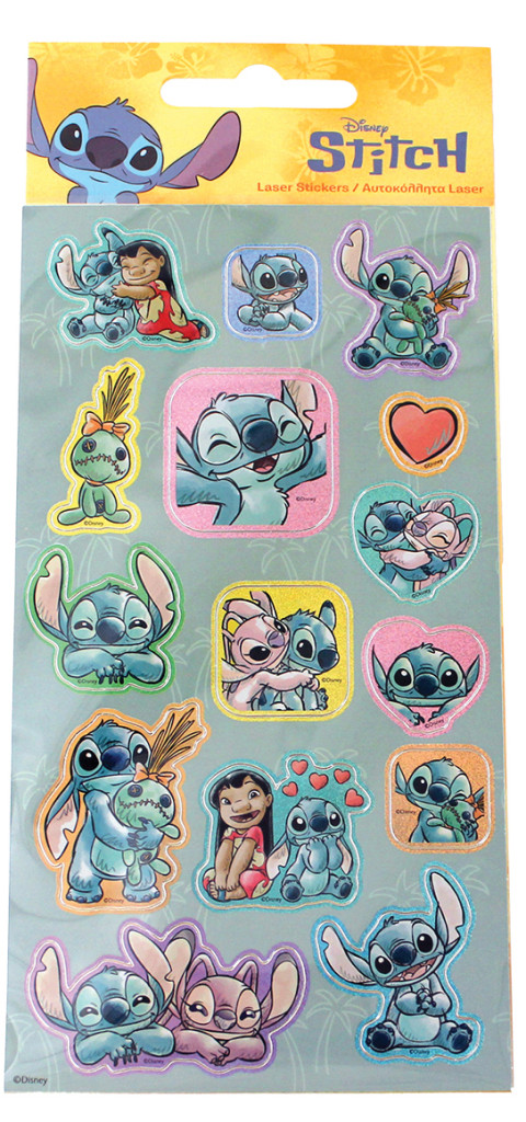 Disney Lilo och Stitch hologram klistermärkeset 8x17 cm