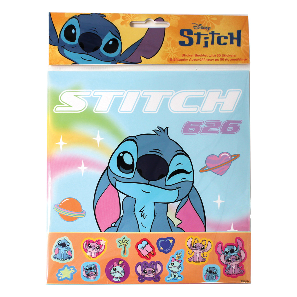 Disney Lilo och Stitch klistermärkesalbum med 50 klistermärken