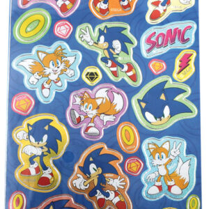 Sonic the Hedgehog diamant holografiskt klistermärkesset