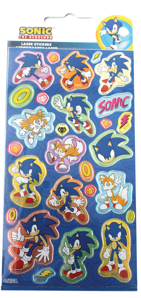 Sonic the Hedgehog diamant holografiskt klistermärkesset