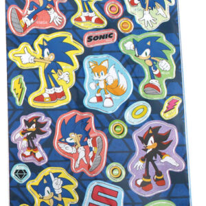 Sonic the Hedgehog magiska ringar hologramklistermärken