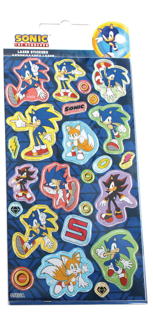 Sonic the Hedgehog magiska ringar hologramklistermärken