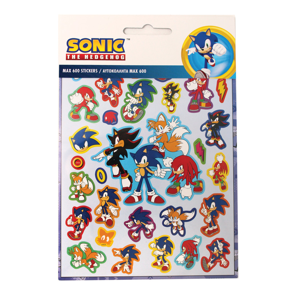 Sonic the Hedgehog Squad klistermärkeset 600 delar