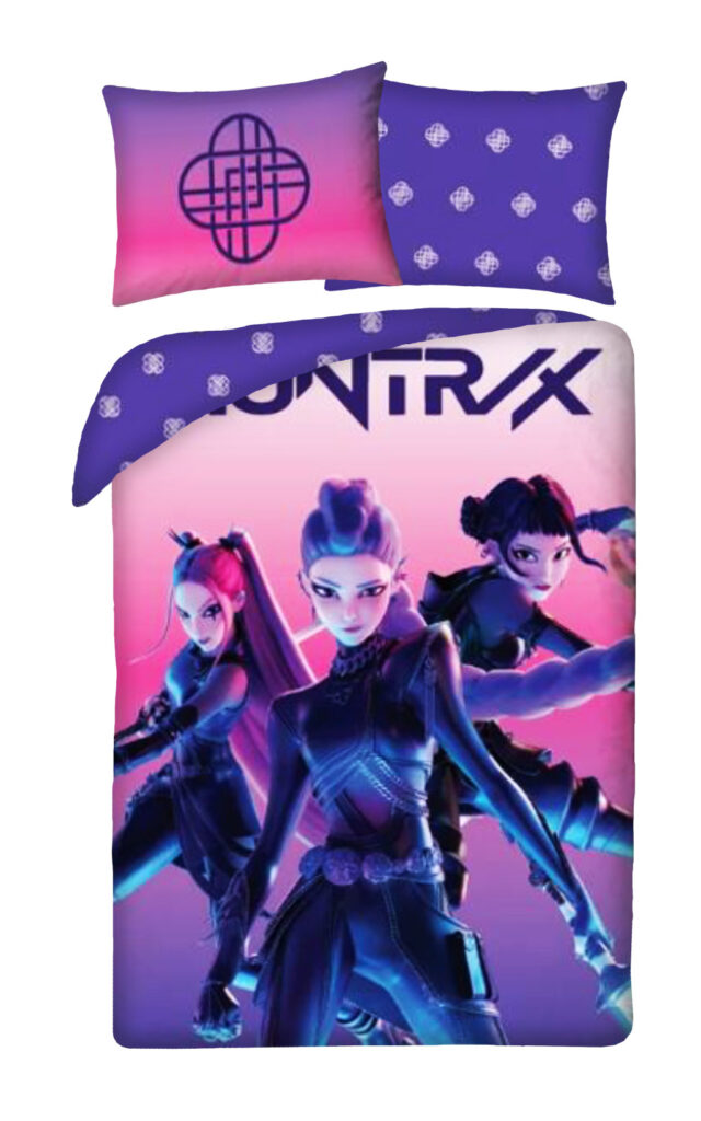 K-pop Demon Hunters Påslakanset 140 x 200 cm – 100 % Bomull