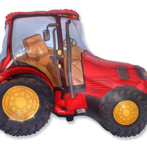 Traktor Röd folieballong 94 cm