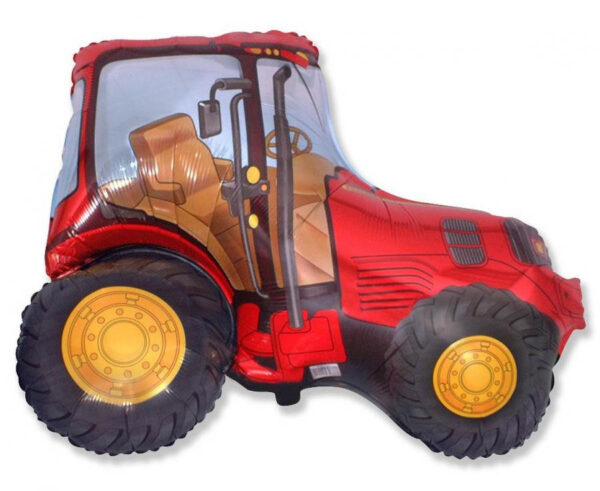 Traktor Röd folieballong 94 cm