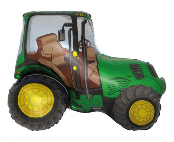 Traktor grön folieballong 94 cm