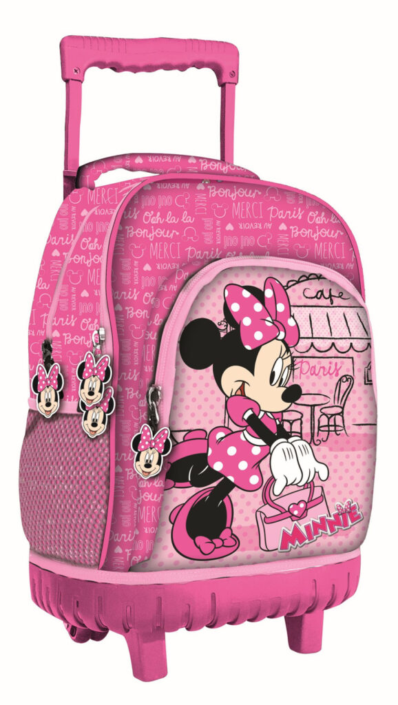 Disney Mimmi Pigg Paris premium rullande skolväska, 44 cm