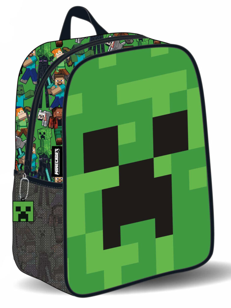 Minecraft Face 3D ryggsäck, väska 30 cm