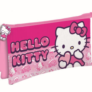 Hello Kitty Enhörning pennfodral med 3 fack 22 cm