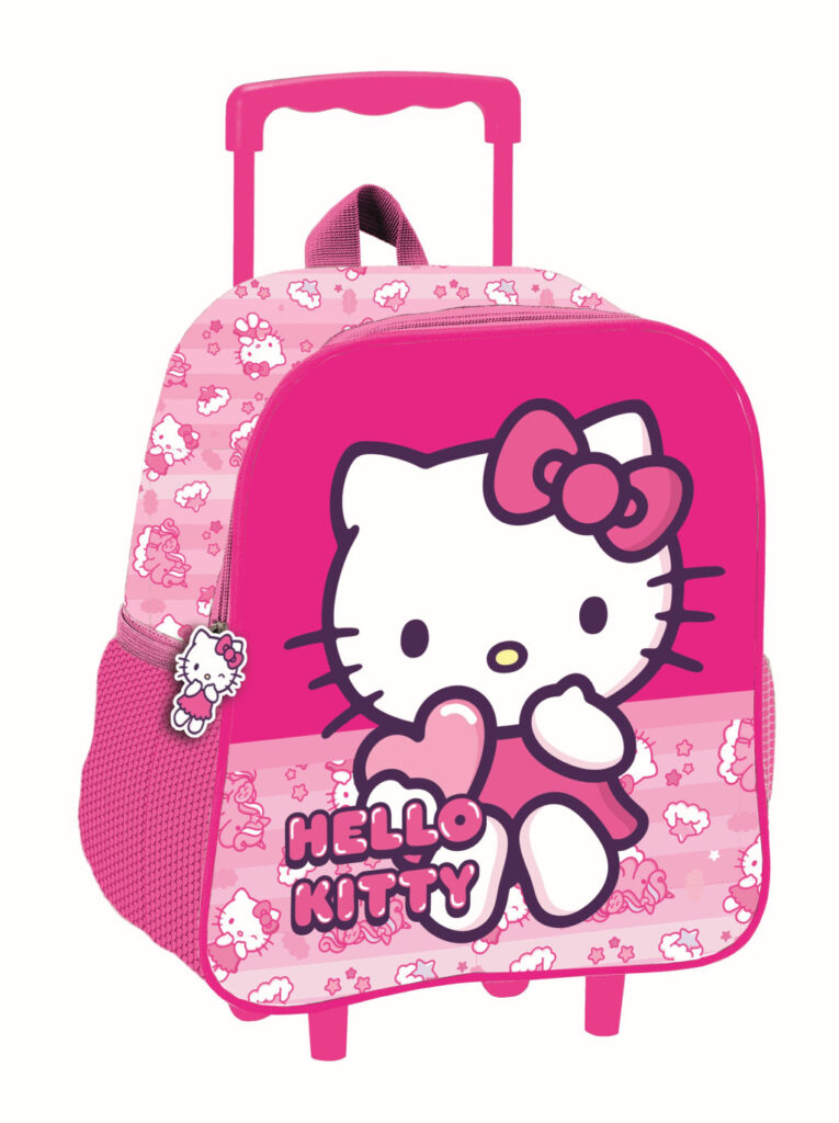 Hello Kitty Enhörning rullande förskoleryggsäck 32 cm