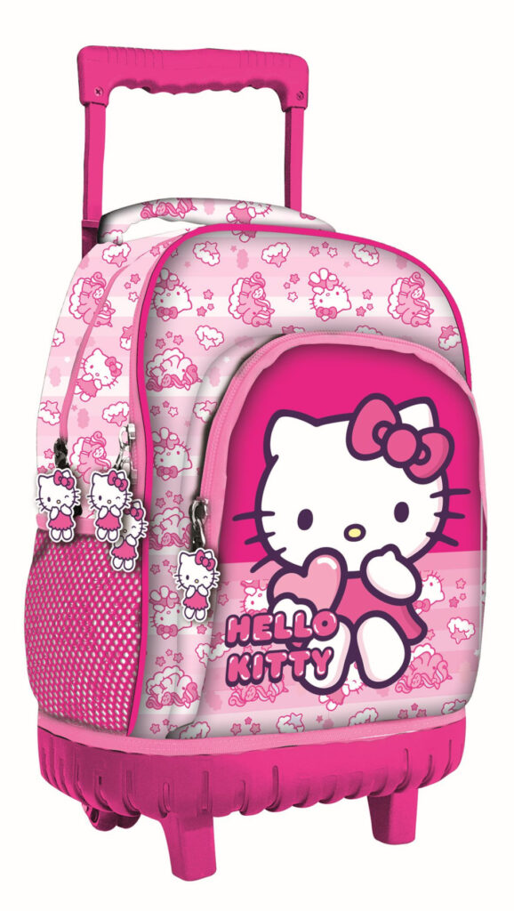 Hello Kitty Enhörning Premium rullande skolväska, 44 cm
