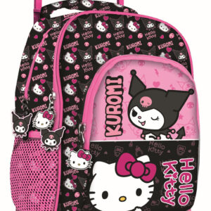 Hello Kitty & Kuromi premium rullande skolväska, 44 cm