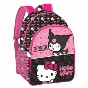 Hello Kitty & Kuromi skolväska, 40 cm