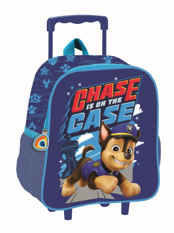 Paw Patrol Chase rullande förskoleryggsäck 3D, 32 cm