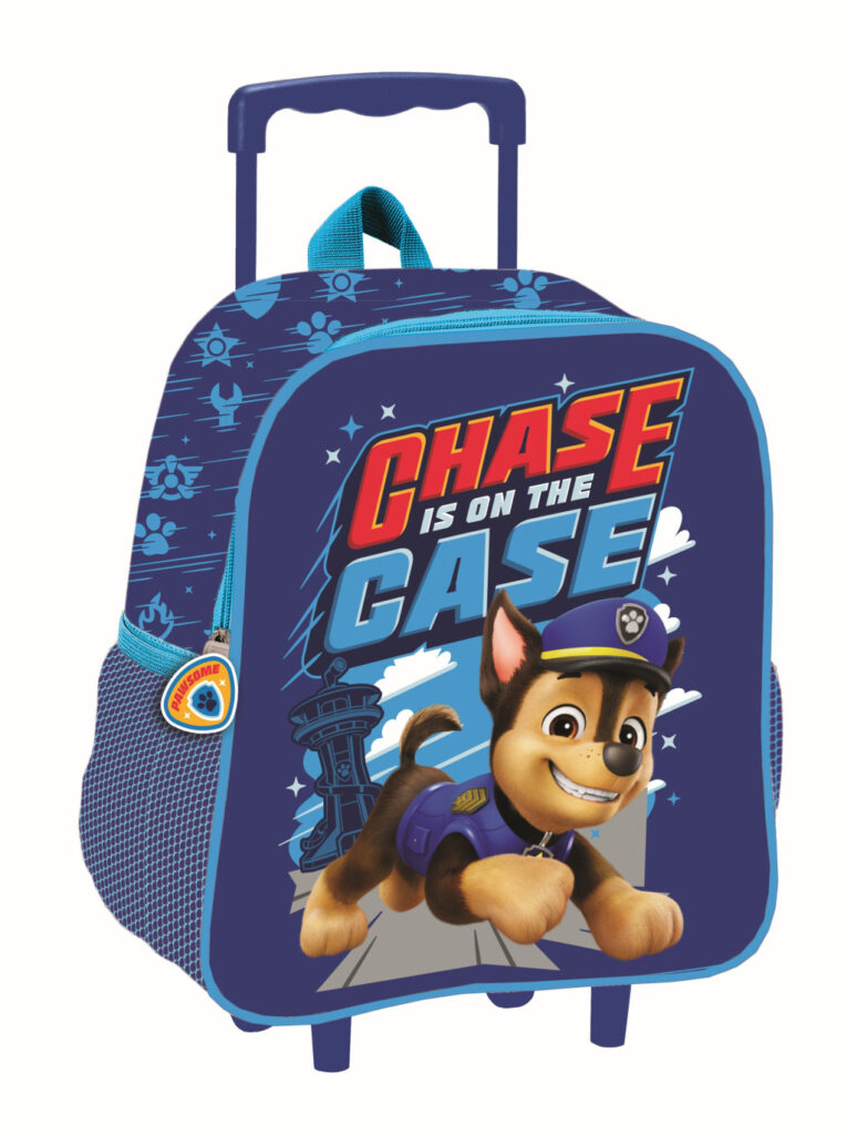 Paw Patrol Chase rullande förskoleryggsäck 3D, 32 cm