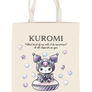 Hello Kitty Kuromi Diamond canvas shoppingväska 44 cm