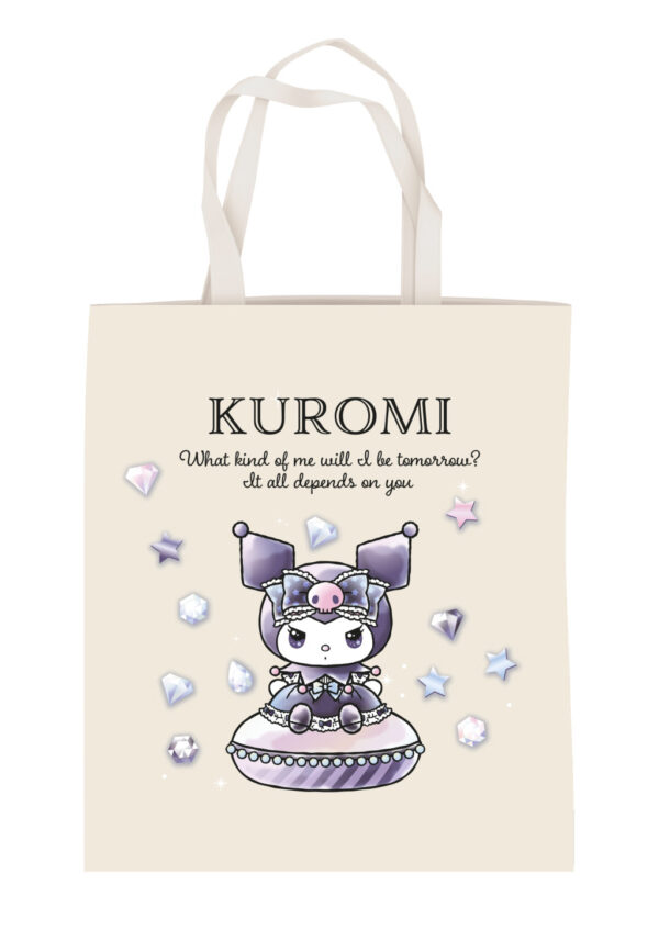 Hello Kitty Kuromi Diamond canvas shoppingväska 44 cm