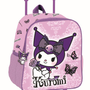 Hello Kitty Kuromi lila rullande ryggsäck för småbarn 32 cm