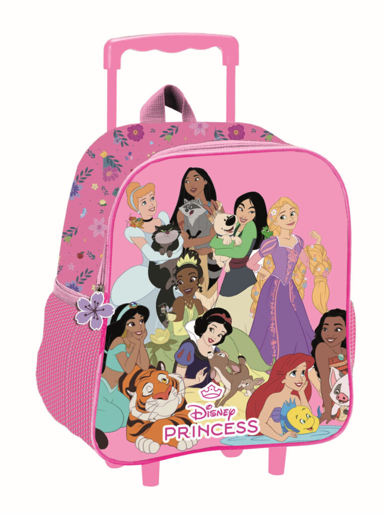 Disney Prinsessor Blossom rullande 3D förskoleryggsäck 32 cm