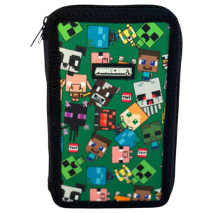 Minecraft Fylld Pennfodral med 3 Våningar 20x13,5x6,5 cm