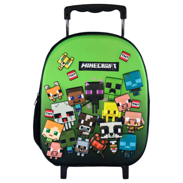 Minecraft karaktärer rullande förskoleryggsäck 32 cm