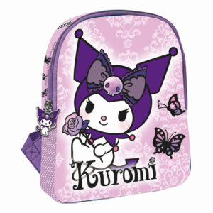 Hello Kitty Kuromi lila ryggsäck, väska 30 cm