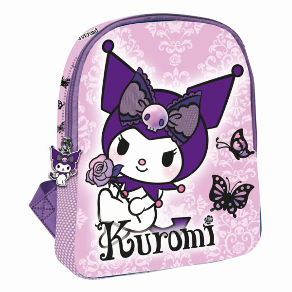 Hello Kitty Kuromi lila ryggsäck, väska 30 cm