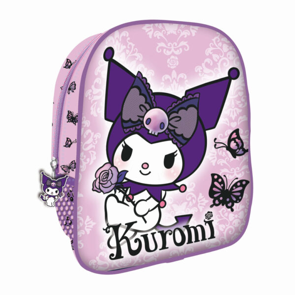 Hello Kitty Kuromi lila ryggsäck, 26 cm