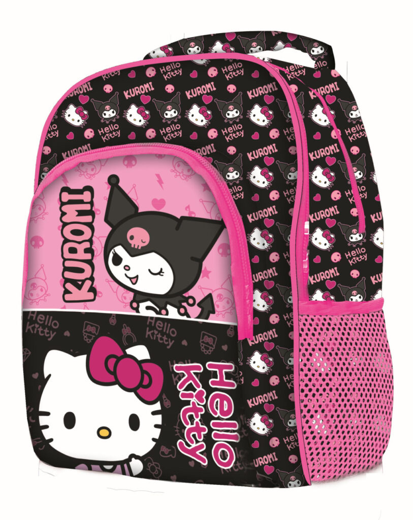 Hello Kitty & Kuromi skolväska, 42 cm