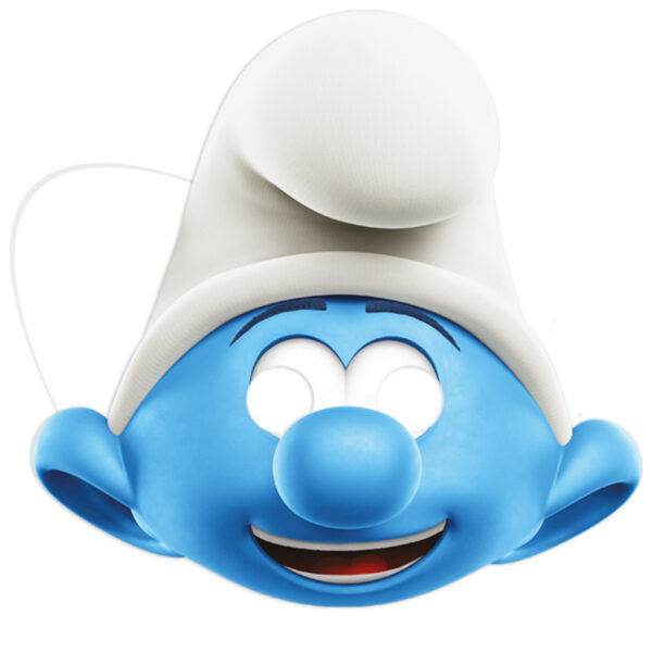 Smurfarna glada maskset, 6-pack