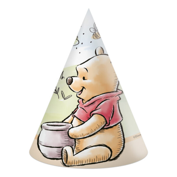 Disney Winnie the Pooh partyhattar, shako 6-pack
