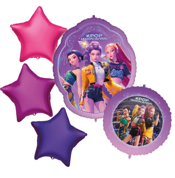 K-pop Demon Hunters Honmoon folieballonger 5-pack