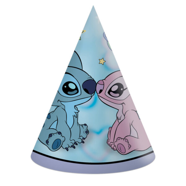 Disney Lilo and Stitch Angel partyhattar, 6-pack