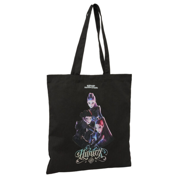 K-pop Demon Hunters Canvas Shoppingväska Svart