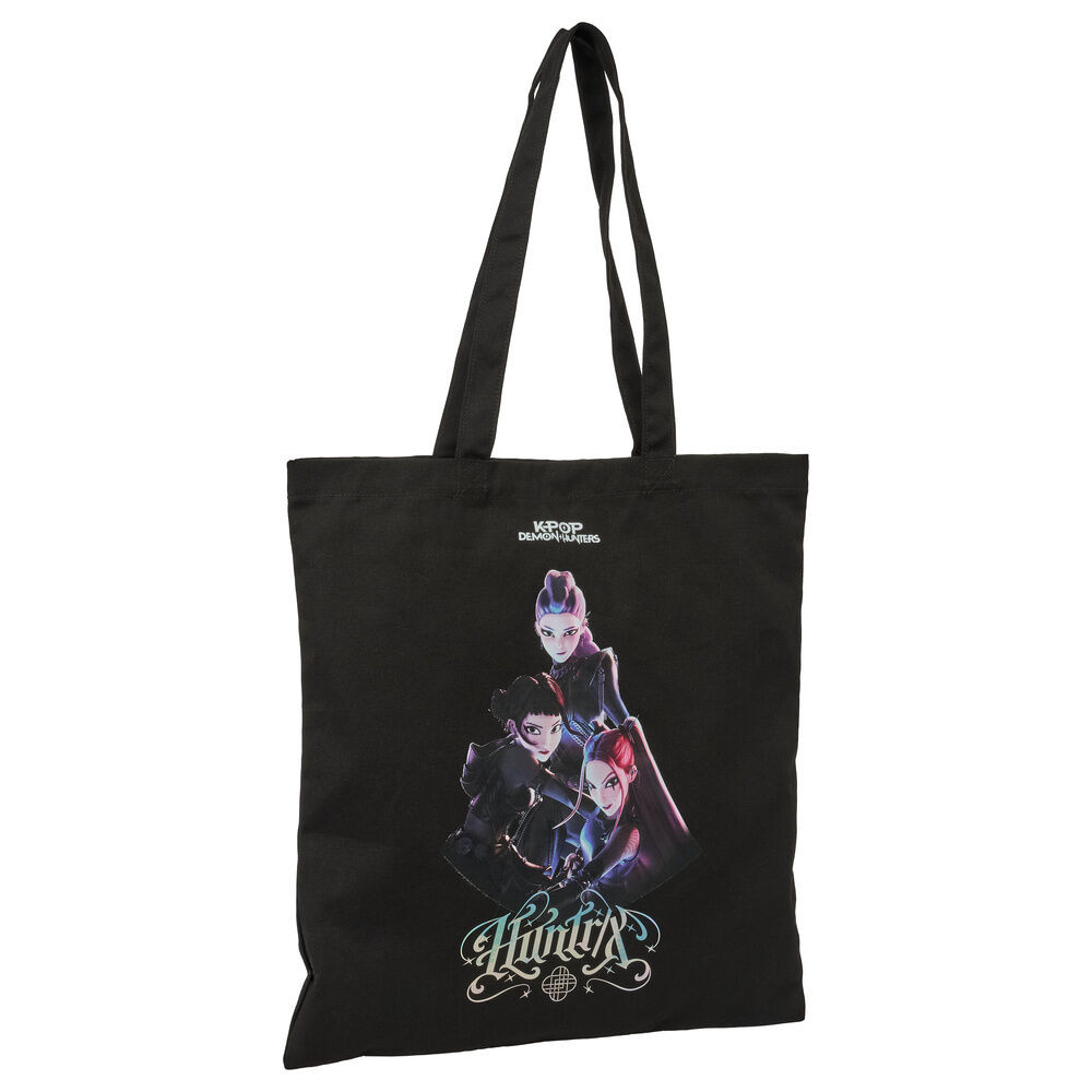 K-pop Demon Hunters Canvas Shoppingväska Svart