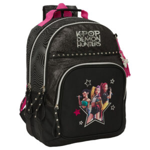 K-pop Demon Hunters Energy svart skolväska, 42 cm
