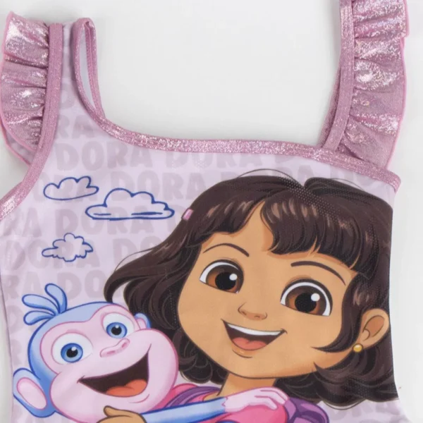 Dora badräkt barn 104 cm (4 år) – Lila - Bild 3
