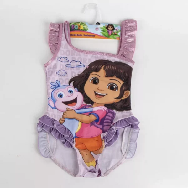 Dora badräkt barn 104 cm (4 år) – Lila - Bild 5