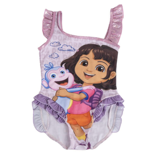 Dora badräkt barn – Lila 116 cm