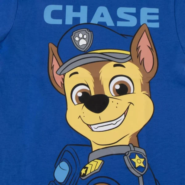 Paw Patrol T-shirt Barn Chase 5 år (110 cm) – Blå Kortärmad i 100% Bomull - Bild 3