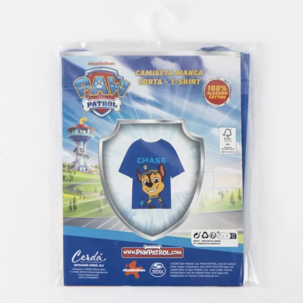 Paw Patrol T-shirt Barn Chase 5 år (110 cm) – Blå Kortärmad i 100% Bomull - Bild 5