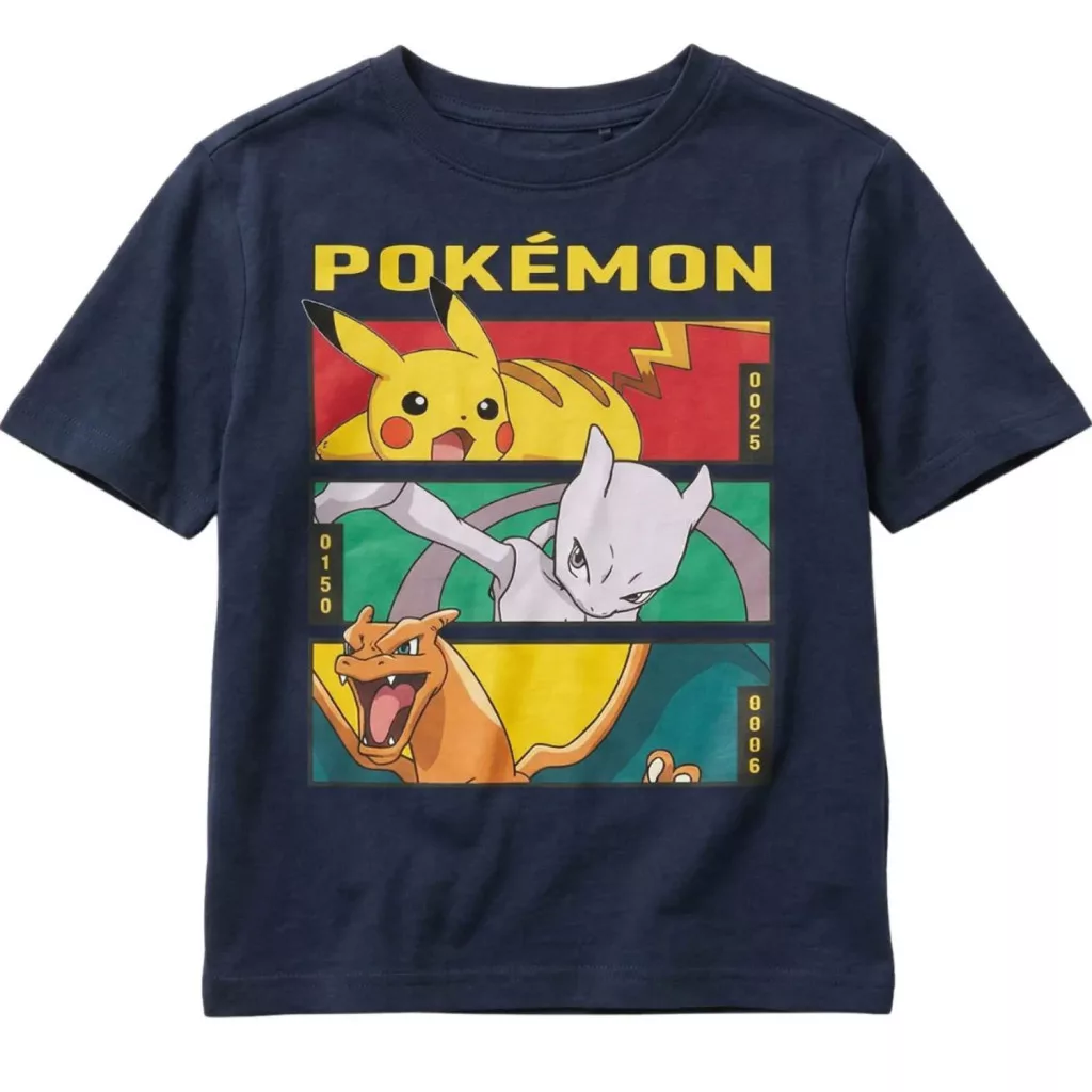 Pokémon T-shirt Barn 6 år (116 cm) – Marinblå Kortärmad i 100% Bomull