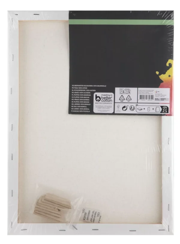 Målarcanvas med Träram 30 × 40 cm – 100 % Bomull - Bild 2