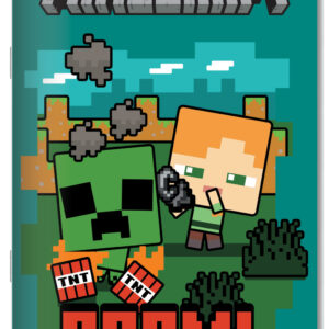 Minecraft anteckningsbok B/5 med linjer, 40 blad